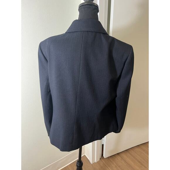 Evan-Picone Navy Polyester Suite Coat and Pants Size 16 - Picture 3 of 9